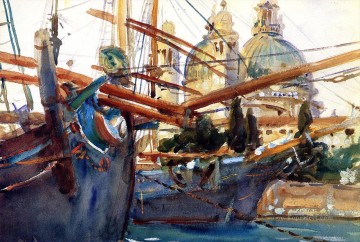 Detrás del barco Saludo John Singer Sargent Pinturas al óleo